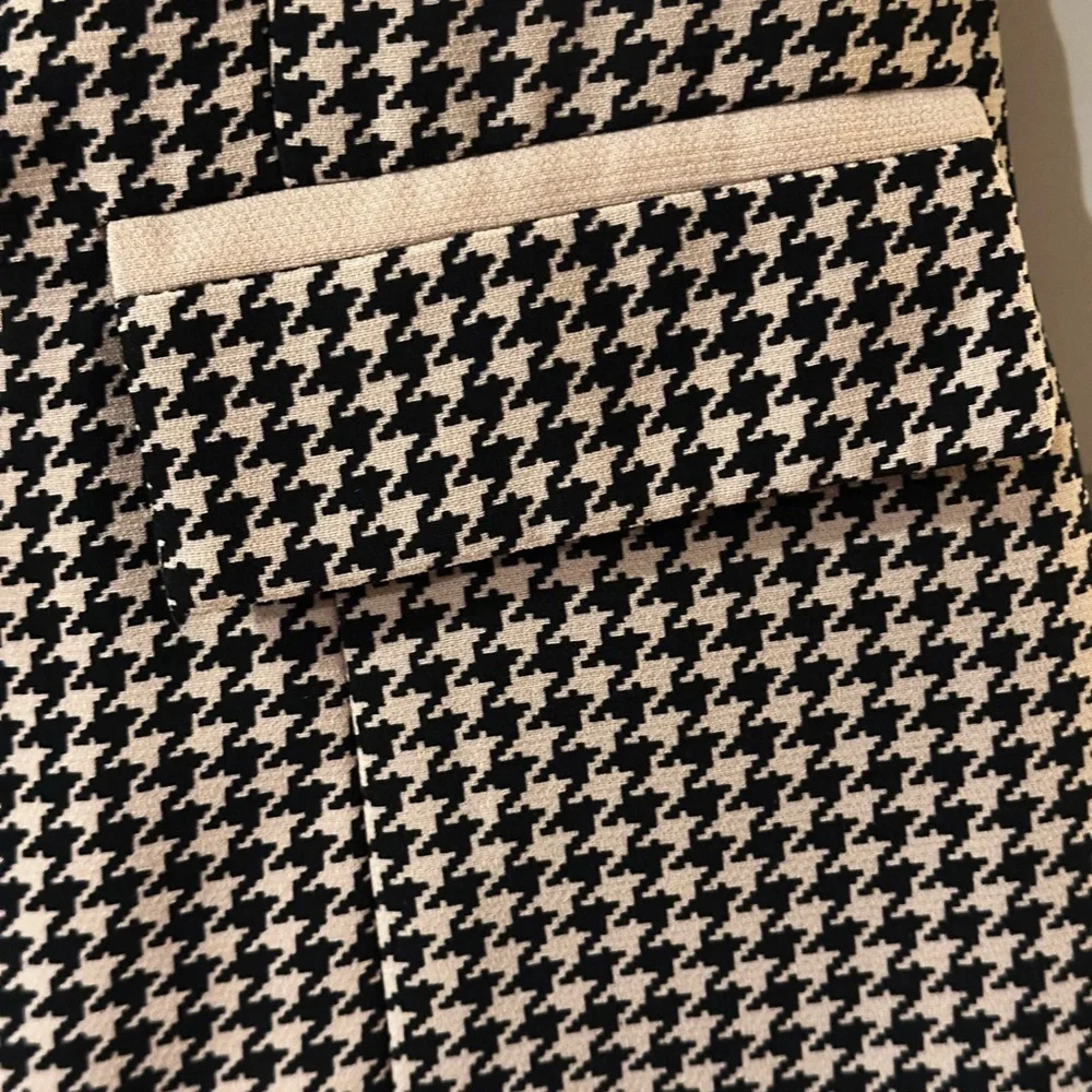 Vintage Studio 1 houndstooth black and white‎ short sleeve blazer size 10